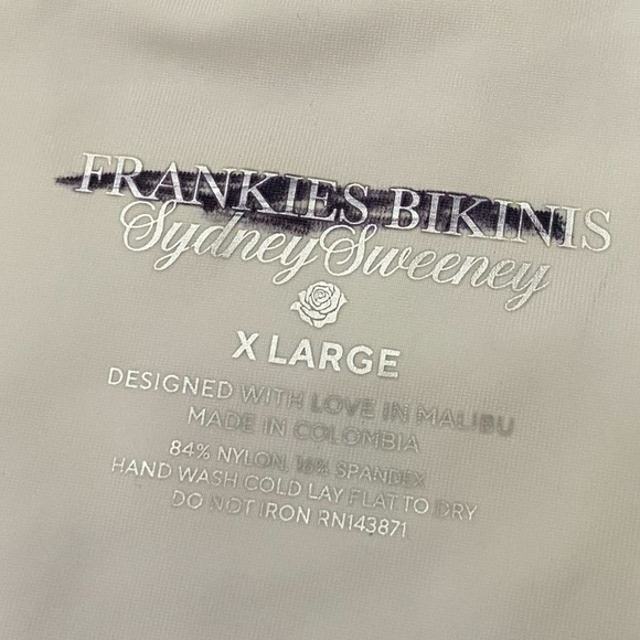 New! Frankies Bikinis X SYDNEY SWEENEY Enzo Cheeky Bikini Bottom 10721 - Picture 8 of 11